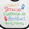 thumbnail image 4 of Inktastic Architect Like Mommy Boys or Girls Baby Bib, 4 of 4
