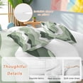thumbnail image 3 of Sage Green Ombre Bedding 3 Piece Duvet Cover Set Twin Size, Modern Moire Geometric Abstract Soft Microfiber Comforter Cover with Zipper Closure & Pillowcases, Wrinkle & FadeResistant Quilt Cover, 3 of 9