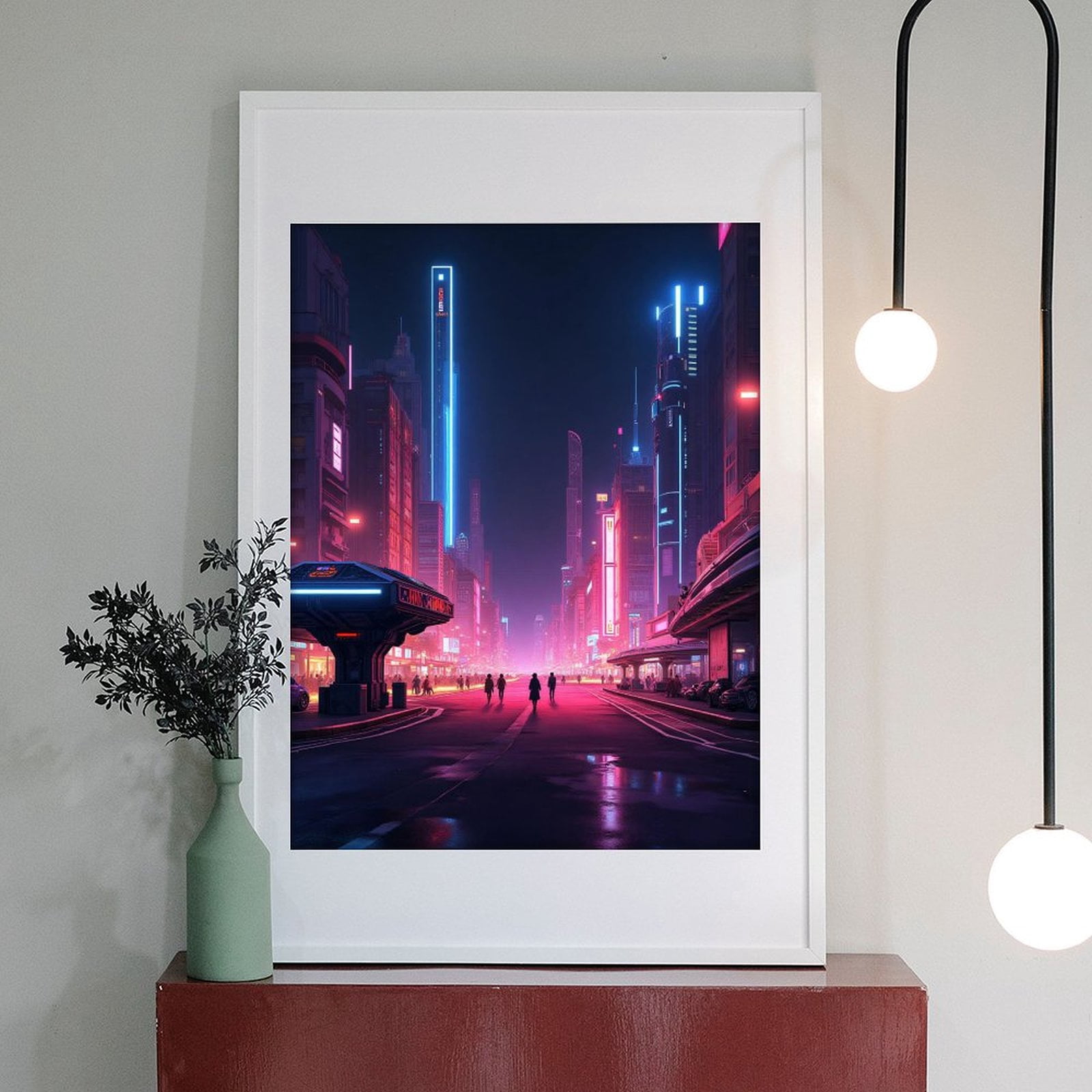 Diamond Art Kits for Adults - Cool Cyberpunk Cityscape Print No.93 5D Frameless Dimond Painting Kit for Adults Beginner, Round Diamond Kits for Home Wall Decor, Gift for Women