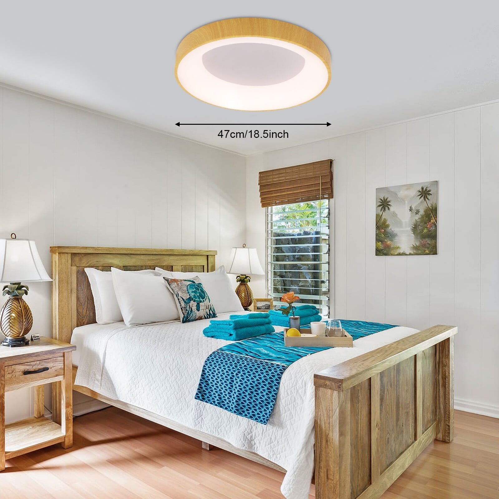 36W Round Ceiling Light Fixture LED Ceiling Light Minimalist Round Ceiling Lamp Dimmable Lighting Fixture