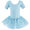 Light Blue, variant on Girls Ballet Dress with Tutu, Sparkly Skirted Leotard, Stretch Dancewear for Ballet & Dance Class