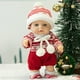 thumbnail image 5 of Adornos navideños, adornos navideños, regalos navideños. Muñeca renacida de bebé de 25 cm de goma suave, muñeco relajante con temática navideña, gorro de punto, regalo de osito de peluche., 5 of 6
