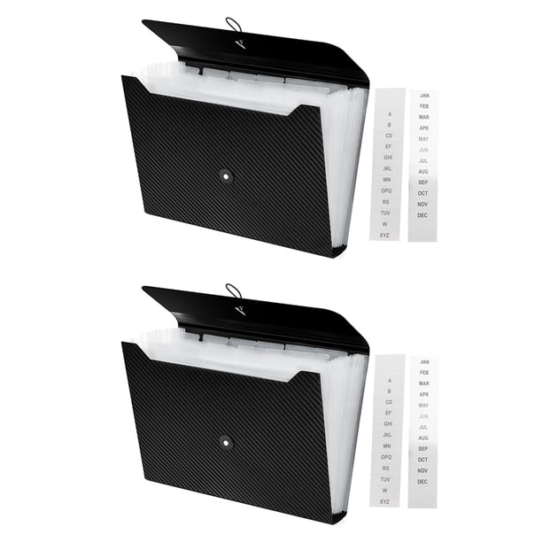 2X Carpeta de Archivos Expandible, Organizador de Archivos en AcordeóN de 13 Bolsillos, Organizador de Recibos de Documentos en Papel TamañO Carta A4