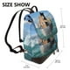 thumbnail image 2 of Fotbe Two Brave Cats Are Floating On The Sea Iceberg Mochila Bolso con Estampado para Mujer, Mochila Antirrobo de Nylon Impermeable, Bolsa Ligera de Hombro, 2 of 4