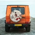 thumbnail image 6 of Gukieu Floral Leopard Butterflies Print Car Tire Cover, Adjustable Waterproof and Dustproof Tire Protection Cover, Suitable for SUV, Truck, Van-14 inch, 6 of 6