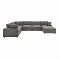 thumbnail image 3 of Modway Commix 7-Piece Down Filled Overstuffed Sectional Sofa in Gray, 3 of 10