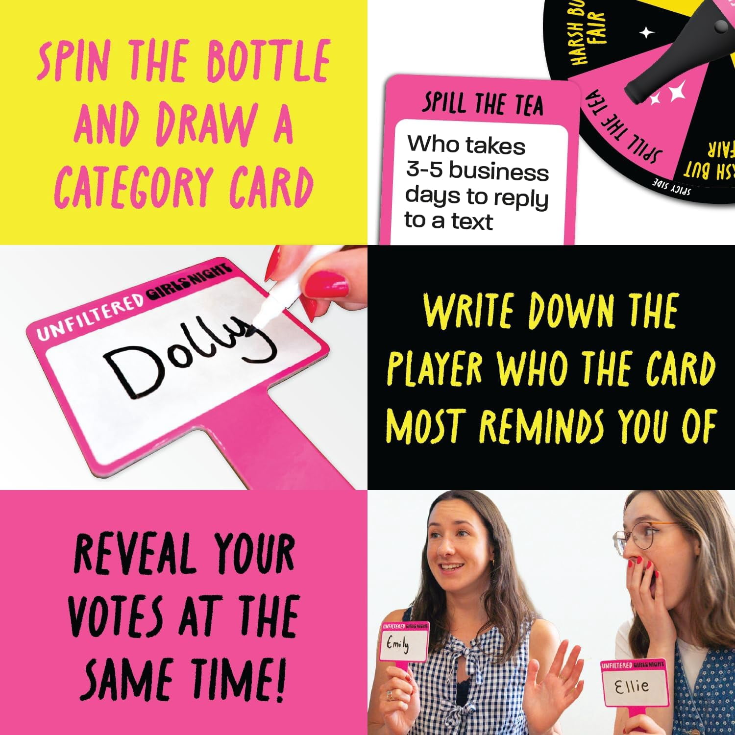 Unfiltered Girls Night Bachelorette Party Game by Lucky Egg