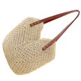 thumbnail image 3 of Women Hand-woven Straw Shoulder Bag Summer Beach Handbag Fashion Straw Tote Bag, 3 of 4