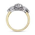 thumbnail image 4 of IGI Certified Lab Grown Diamond Ring | Center 11x7mm Pear Cut Three Stone Engagement Promise Rings For Women In 14k Solid Yellow Gold | F-G, VS-SI Quality (3.00 Ctw) Ring Size-6, 4 of 7
