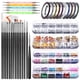 thumbnail image 1 of Pincel para decoración de uñas, kit de decoraciones para decoración de uñas en 3D con herramientas de diseño de bolígrafo para uñas Namotu HMHZ015, 1 of 7