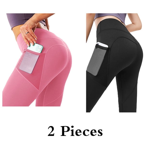 High Waist Women Joggers Plus Size Women Pants Squat Proof Yoga Capri  Leggings with Side Pockets Peach Butt Workout - Walmart.com