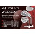 thumbnail image 3 of Majek Golf Petite Women's Complete Wedge Set: 52 Gap Wedge (GW), 56 Sand Wedge (SW), 60 Lob Wedge (LW) Right Handed Ladies Flex Steel Shaft (Petite - 5' to 5'3"), 3 of 6