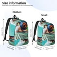 thumbnail image 2 of Rocae Stylish Sunglasses Iguana for Canvas College Laptop Backpack for Men Women -Medium, 2 of 5