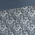 thumbnail image 5 of Regency Heights 8 Pieces Jacquard Comforter Set with Bedskirt and Decor Pillows, Queen, Navy, 5 of 9