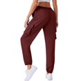 thumbnail image 2 of Karight Quick Dry Cargo Pants Lightweight Tactical Hiking Pants with Pockets for Women,Stretchy Waist and Water Resistant, 2 of 9