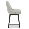 thumbnail image 4 of Maddie Home 26" Modern Fabric Counter Height Swivel Barstool in Ivory, 4 of 14