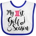 thumbnail image 3 of Inktastic My 1st Golf Season Girls Baby Bib, 3 of 4
