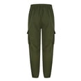 thumbnail image 5 of on Sale Clearance 2025! JURANMO Hiking Pants Men Casual Straight Leg Cargo Pants with Zipper Pockets Outdoor Joggers Sweatpants Athletic Stretch Tactical Pants Army Green L, 5 of 7