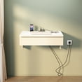 thumbnail image 6 of NEWSENDY Wall-mounted desk with drawers for office and study, integrated charging and storage, 6 of 8