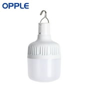OPPLE LED Rechargeable Emergency Light Bulb USB Charging With Hook 4W 6500K Dimmable 1800mAh Battery LED Energy Saving Lamp White Light For Home Outdoor Camping