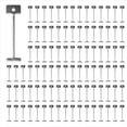 thumbnail image 1 of 1000 Piezas Teja System de Nivelación de Colocación de Baldosas Herramientas Reutilizable de Acero Agujas Pisos Reemplazable Pin Forros para la Construcción, 1 of 5
