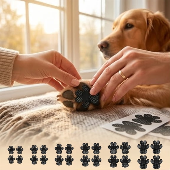 Dog Paw Grips 4PCS – Non Slip Traction Pads for Pet Claws for Senior Dogs Small Medium Large Breeds for Wood Tile Floor