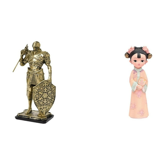 Figura de escritorio,Figura decorativa de caballero,escultura,artesanía,decoración de escritorio,Arte decorativo coleccionable para el hogar y la oficina,Estatua de muñeca de resina,Estatua