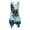 Blue Palm Tree Print, variant on HELLHERO Womens Irregular Hem Sundress with Lion Graphic, Sleeveless Casual Midi Dress for Beach Vacation and Holiday Wear