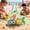 Green, variant on Fish-Shaped Mesh Beach Bag, Large Capacity Toy Storage Tote, Breathable Sandproof Mesh Material, Lightweight Drawstring Easy to Carry, Corrosion Resistance for Vacations, Day Trips, Green