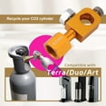 thumbnail image 4 of Soda Carbonator Refill Adapter, Stainless Steel Aluminum Alloy Easy Installation CO2 Refilling Adapter CGA320  for Soda Maker, 4 of 7