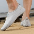thumbnail image 6 of Miluxas Womens and Mens Water Shoes Breathable Quick Dry Soft Barefoot Aqua Socks for Hiking Swim Beach Surf Yoga Sport Gray 10(46), 6 of 9