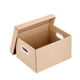thumbnail image 1 of Cajas móviles grandes con tapas y asas, cajas de papel grandes, cajas organizadoras móviles con tapas, cajas de cartón de embalaje, 1 of 5