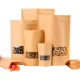 thumbnail image 1 of 100 Bolsa Stand Up Pouch Kraft Ventana Pie Resellable 60gr, 1 of 8