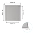 thumbnail image 2 of Panel de acceso autoadhesivo de 6x6 pulgadas (150x150mm), puertas de acceso de plomería de ABS, cubierta fácil para agujeros en la pared, gris, 2 of 6