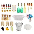 thumbnail image 3 of 1:12 casa de muñecas muñeca bebidas botellas champán modelo copas de champán cáliz Mini botellas de champán para habitación casa de muñecas juguete ju Estilo A Hugo Juguetes de fiesta en miniatura, 3 of 10