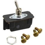 

TE Connectivity / Alcoswitch Brand 7402K4 Switch Toggle DPST Baton Lever Screw 20A 250VAC 250VDC 1491.4VA Panel Mount with Threads