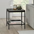 thumbnail image 2 of Henn&Hart 20" Blackened Bronze Metal/Glass Side Table, 2 of 8