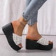 thumbnail image 2 of Amzcrzy Zapatos de mujer,Zapatos de mujer,Zapatillas de mujer, Sandalias de playa con suela gruesa y tacón alto de lentejuelas para mujer Sandalias Mujer Zapatillas De Casa, 2 of 7