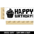 thumbnail image 2 of Happy Birthday Cupcake Teacher Student School Self-Inking Rubber Stamp Ink Stamper - Green Ink - Small 1-1/2 Inch, 2 of 7