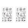 thumbnail image 2 of EGNMCR Christmas Candle Snowman Water Sticker Theme Activity Mood Candle Decoration Ultra Light Water Sticker a Sticker, 2 of 4