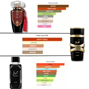 Lattafa Mohra, Asad & Hayaati EDP- 100Ml (3.4Oz) Luxury Collection Perfumes