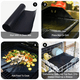 thumbnail image 4 of Juego de 5 alfombrillas para parrilla resistentes antiadherentes, parrilla para barbacoa al aire libre y alfombrillas para hornear reutilizables, fáciles de limpiar, 4 of 6