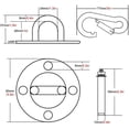 thumbnail image 2 of A set of ceiling hooks, hanging hammock wall hooks, hanging chairs, 2 of 5