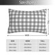 thumbnail image 2 of Balery Gray Checkboard Funda de Cojín Estampada, Regalos para Mujeres, Regalos de Amor para Ella, Regalos para Novia o Esposa, Funda de Almohada-14"x20", 2 of 6