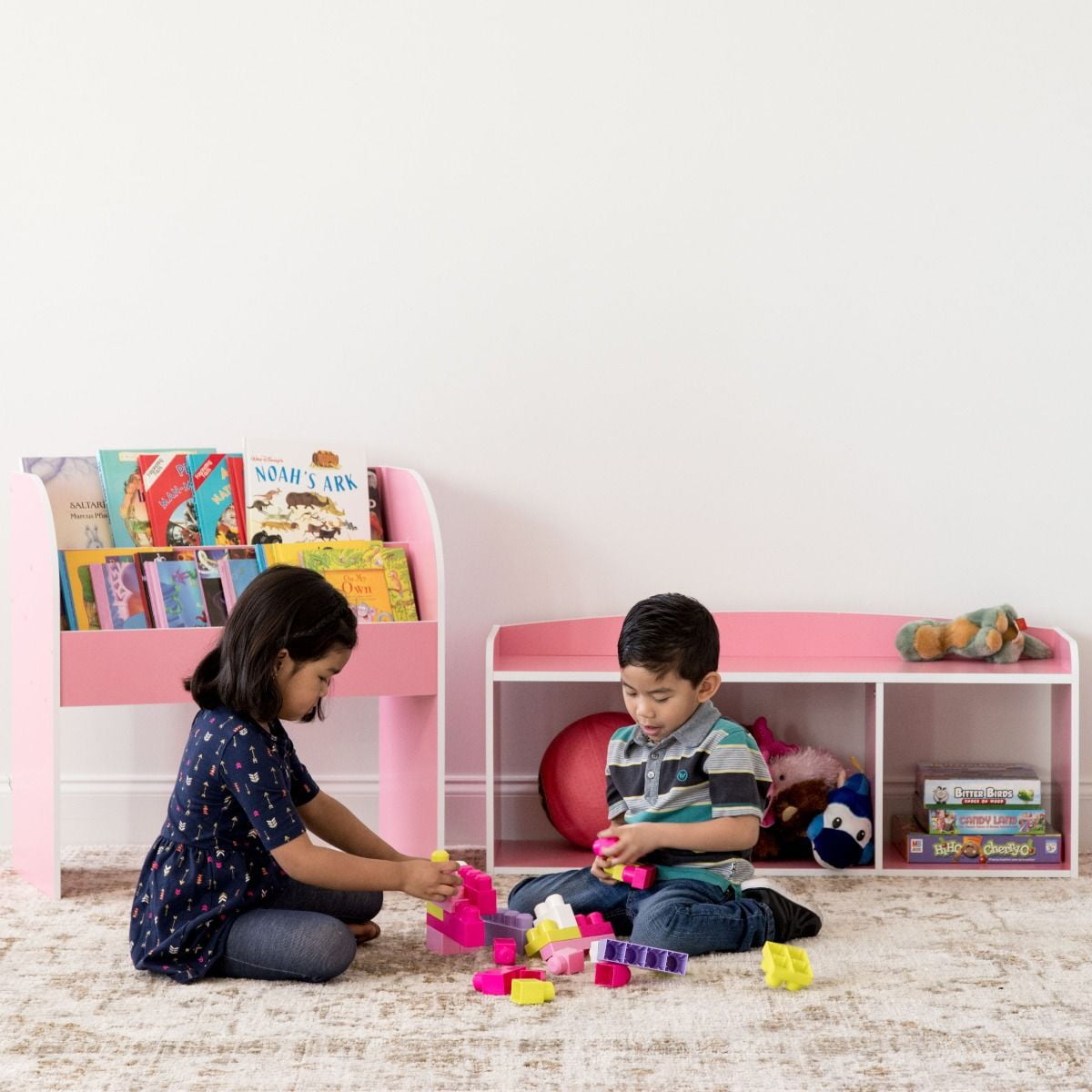 Iris kid's wooden storage on sale bench