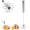 Silver, variant on Press and Spin Whisk,Stainless Steel Hand Push Rotary Whisk,Egg Scrambler Rotating Automatic Eggbeater for Cooking Egg Milk