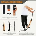 thumbnail image 5 of Standard Target Archery for Adult & Youth Beginner, 62 Inch Wooden Takedown Recurve Bow for Training,Hunting, Practice & Competition（20-50lbs）, 5 of 6