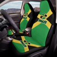 thumbnail image 4 of Chririnla Jamaican Flag Print, Protective Easy to Install Universal Seat Cover Washable Auto Seat Protectors for Automobile, 4 of 7
