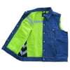 Mens Lawless Reversible Denim Safety Vest - Green - 2X-Large LRDV