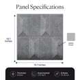 thumbnail image 5 of ELEVIQ 19.7" x 19.7" Premium 3D Wall Panel, Decorative Panels for Walls (Set of 12), 5 of 5